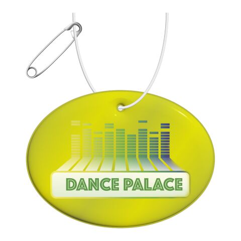 Reflective hanger round large Neon yellow | No Branding | not available | not available