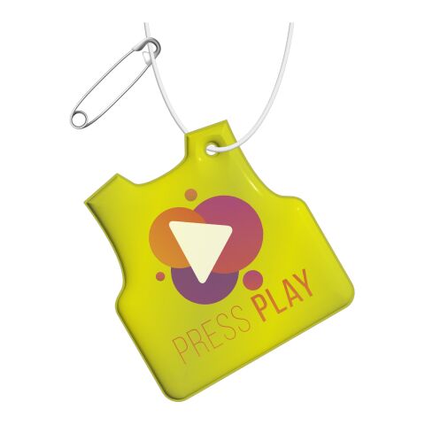 Reflective hanger vest Neon yellow | 1-color Screen Print | Front (on reflective layer) | 49 mm x 47 mm