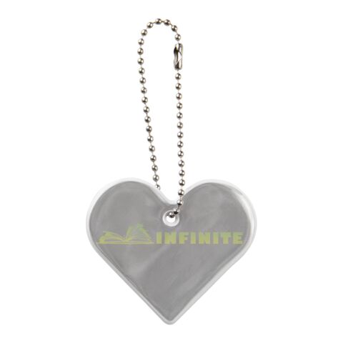 RFX™ H-16 heart reflective PVC hanger White | No Branding | not available | not available