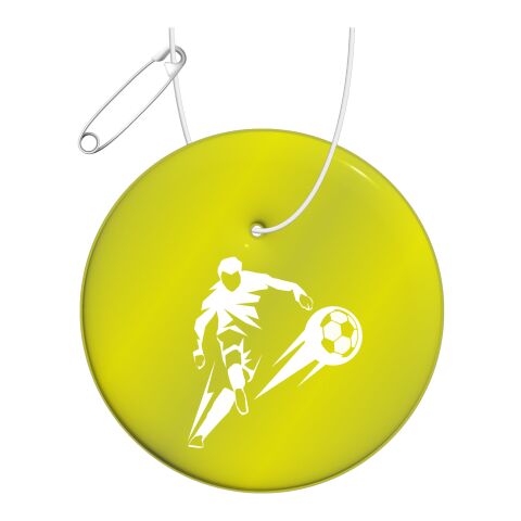 RFX™ round reflective TPU hanger Neon yellow | No Branding | not available | not available