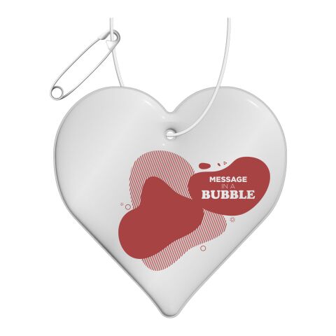 RFX™ heart reflective TPU hanger White | No Branding | not available | not available