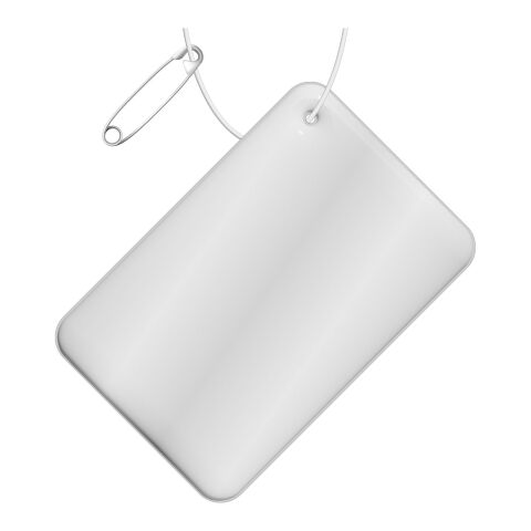 RFX™ rectangular reflective PVC hanger small Standard | White | No Branding | not available | not available