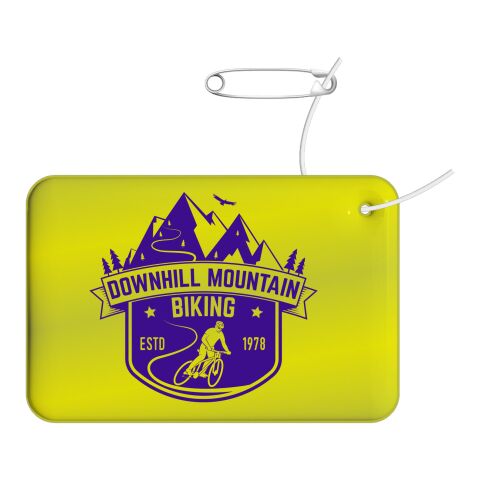 RFX™ rectangular reflective TPU hanger small Neon yellow | No Branding | not available | not available