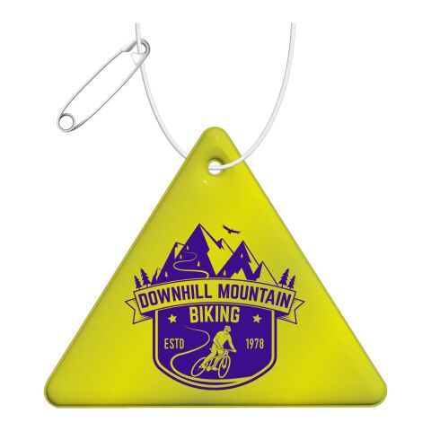 RFX™ triangle reflective TPU hanger Standard | Neon yellow | No Branding | not available | not available
