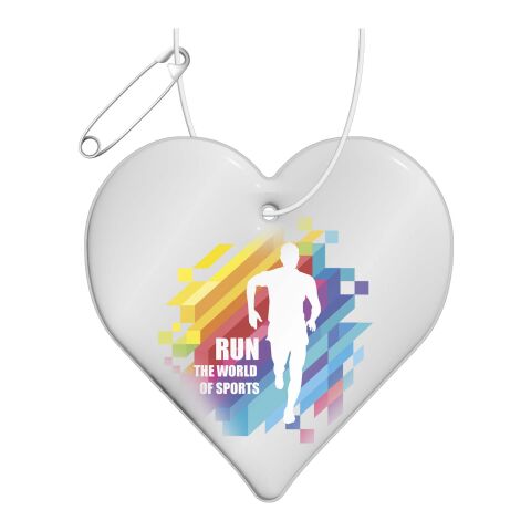 RFX™ H-16 heart-shaped lightweight reflective PVC hanger White | No Branding | not available | not available