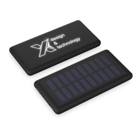 SCX.design P30 8000 mAh light-up solar powerbank Solid black-White | No Branding | not available | not available
