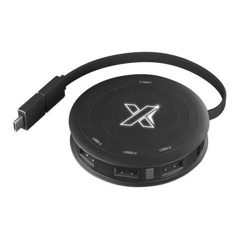 SCX.design H16 5W wireless charger &amp; hub Black | No Branding