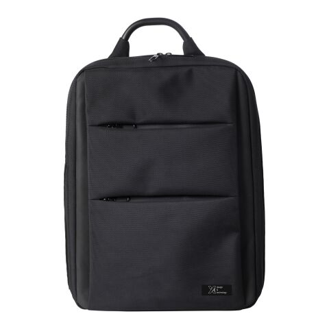 SCX.design L10 10.000 mAh business backpack Solid black | Light Up Logo | back | 18 mm x 18 mm