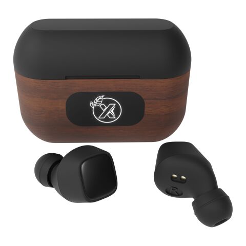 SCX.design E18 light-up true wireless earbuds Wood-Solid black | No Branding | not available | not available