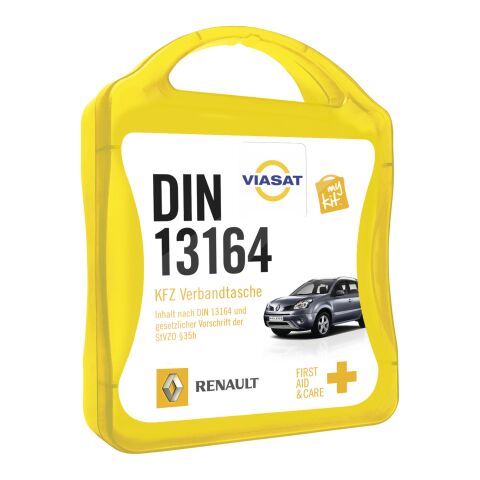 PF Concept Deutschland GmbH Promotional MyKit DIN first aid kit – Yellow – not available – custom branded merch with logo for bulk corporate gifts