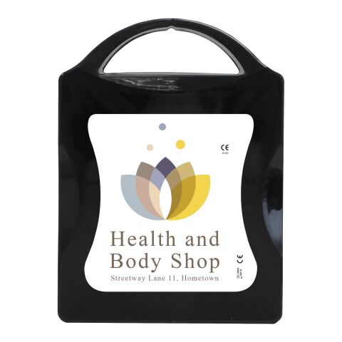 PF Concept Deutschland GmbH Promotional MyKit DIN first aid kit – Transparent black – not available – custom branded merch with logo for bulk corporate gifts