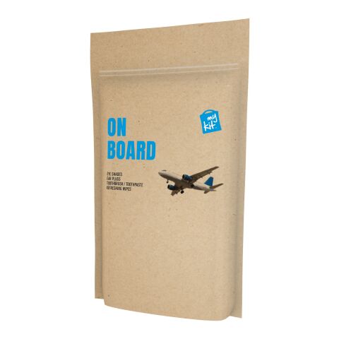 MyKit On Board Travel Set with paper pouch Kraft brown | No Branding | not available | not available