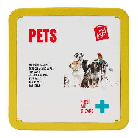 MyKit First Aid pet tin kit Yellow | No Branding