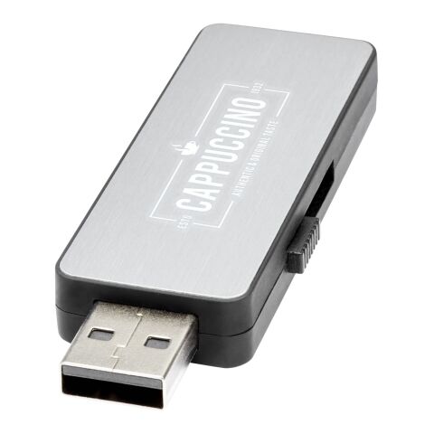 White Light-Up USB stick Standard | Solid black-Silver-White | No Branding | not available | not available | 1 GB