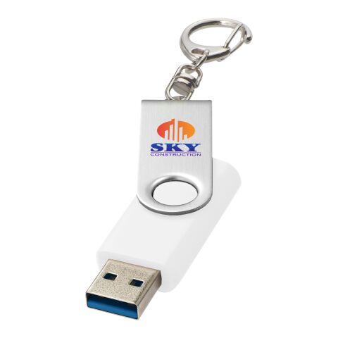 Rotate USB 3.0 with keychain white | No Branding | not available | not available | 16 GB