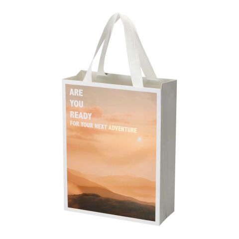 Smartfold 230 g/m2 paper bag with ribbon handles and matt lamination -  24 x 10 x 32 cm