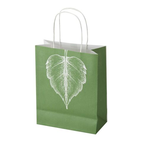 Kraft 120 g/m2 paper bag with twisted handles - 18 x 9 x 23 cm White