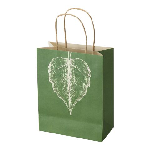 Agricultural 150 g/m2 waste paper bag with twisted handles - 18 x 9 x 23 cm Ivory white