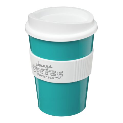 Americano® Medio 300 ml tumbler with grip Aqua blue-White | No Branding | not available | not available