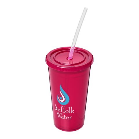Stadium 350 ml double-walled cup Magenta | not available | No Branding | not available | not available