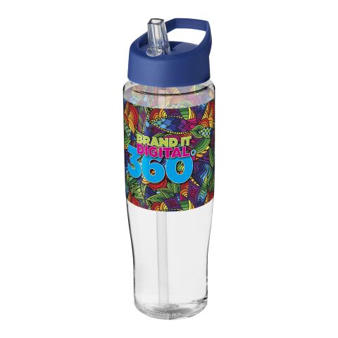 H2O Active® Tempo 700 ml spout lid sport bottle White-Blue | No Branding | not available | not available