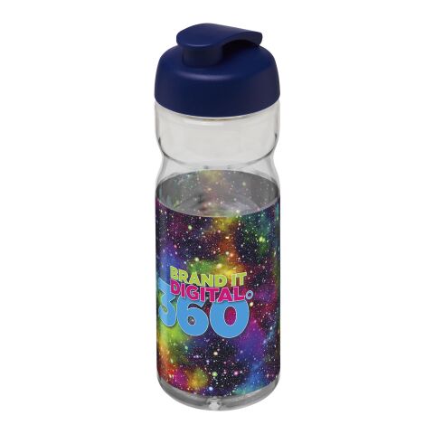 H2O Active® Base 650 ml flip lid sport bottle Transparent-Blue | No Branding | not available | not available
