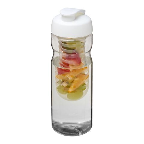 H2O Active® Base 650 ml flip lid sport bottle &amp; infuser white-white | No Branding | not available | not available
