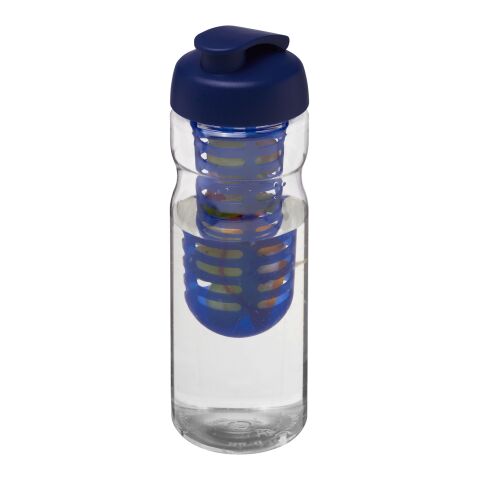 H2O Base® 650 ml flip lid sport bottle &amp; infuser Standard | White-Blue | No Branding | not available | not available
