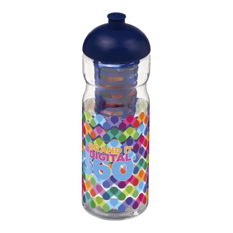 H2O Active® Base 650 ml dome lid sport bottle &amp; infuser White-Blue | No Branding | not available | not available