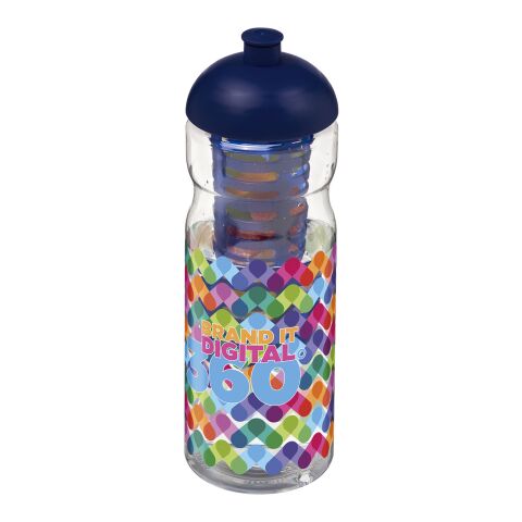 H2O Active® Base 650 ml dome lid sport bottle &amp; infuser White-Blue | No Branding | not available | not available