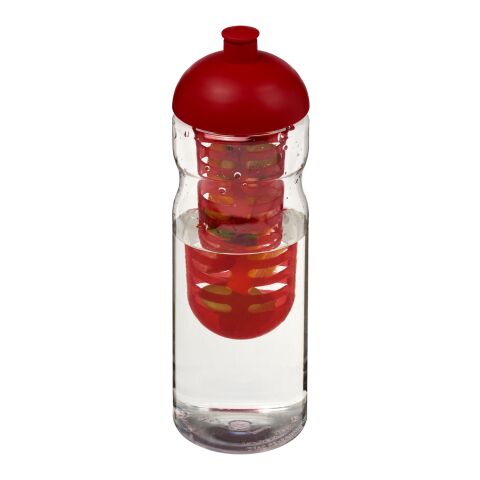 H2O Base® 650 ml dome lid sport bottle &amp; infuser Standard | White-Red | No Branding | not available | not available
