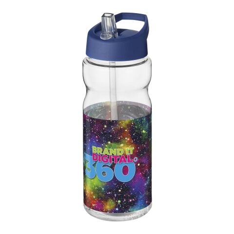 H2O Active® Base 650 ml spout lid sport bottle Transparent-Blue | No Branding | not available | not available
