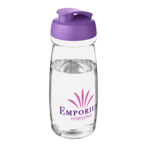 H2O Active® Pulse 600 ml flip lid sport bottle Transparent-Purple | No Branding | not available | not available