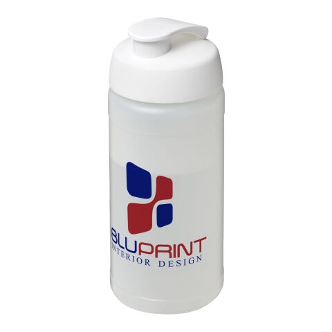 Baseline Plus 500 ml flip lid sport bottle white-white | No Branding | not available | not available