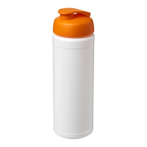 Baseline® Plus 750 ml flip lid sport bottle White-Orange | No Branding | not available | not available