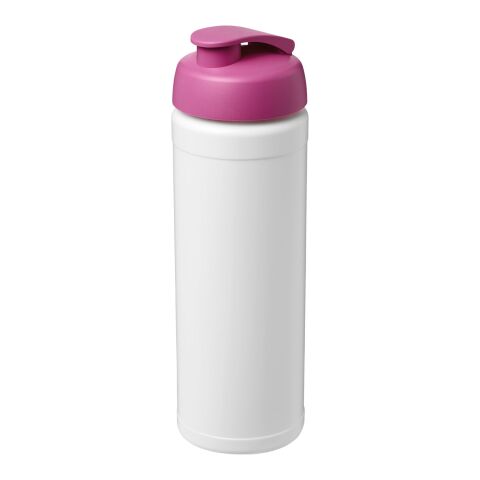 Baseline® Plus 750 ml flip lid sport bottle Standard | White-Pink | No Branding | not available | not available