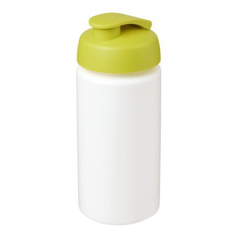 Baseline Plus grip 500 ml flip lid sport bottle White-Lime | No Branding | not available | not available