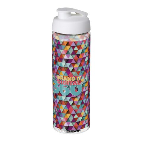 H2O Active® Vibe 850 ml flip lid sport bottle Transparent-White | No Branding | not available | not available