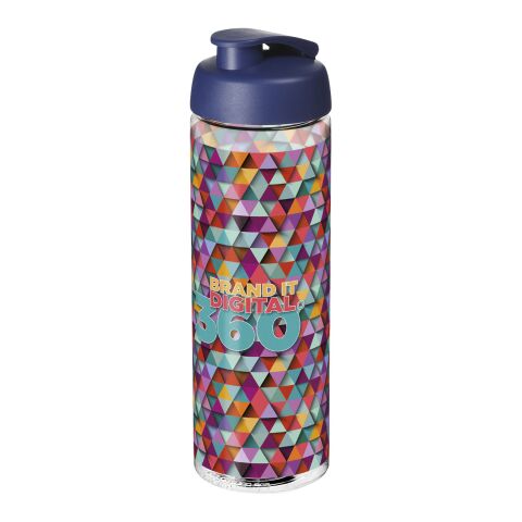 H2O Active® Vibe 850 ml flip lid sport bottle Transparent-Blue | No Branding | not available | not available