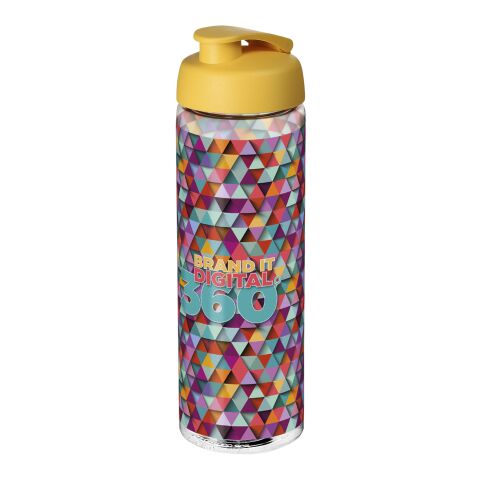 H2O Active® Vibe 850 ml flip lid sport bottle White-Yellow | No Branding | not available | not available