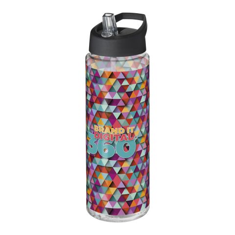 H2O Active® Vibe 850 ml spout lid sport bottle White-Black | No Branding | not available | not available