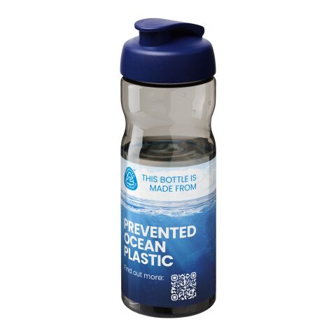 H2O Active® Eco Base 650 ml flip lid sport bottle Charcoal-Royal blue | No Branding | not available | not available