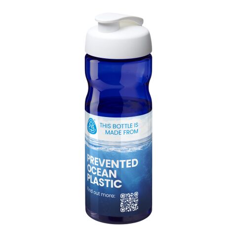 H2O Active® Eco Base 650 ml flip lid sport bottle Blue-White | No Branding | not available | not available