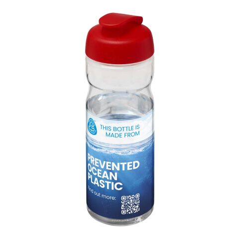 H2O Active® Eco Base 650 ml flip lid sport bottle White-Red | No Branding | not available | not available