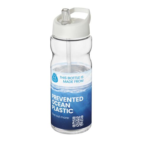 H2O Active® Eco Base 650 ml spout lid sport bottle white-white | No Branding | not available | not available