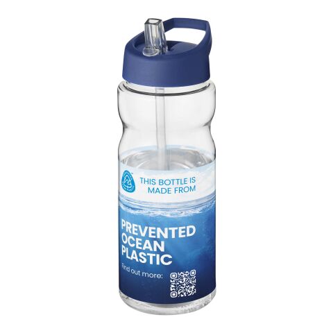 H2O Active® Eco Base 650 ml spout lid sport bottle Transparent-Blue | No Branding | not available | not available