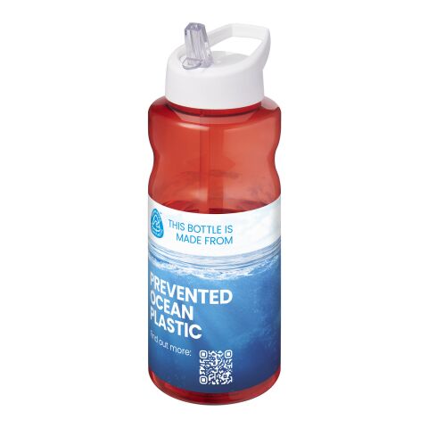 H2O Active® Eco Big Base 1 litre spout lid sport bottle Red-White | No Branding | not available | not available