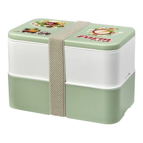 MIYO Renew double layer lunch box Off white-Seaglass green-Pebble grey | No Branding | not available | not available