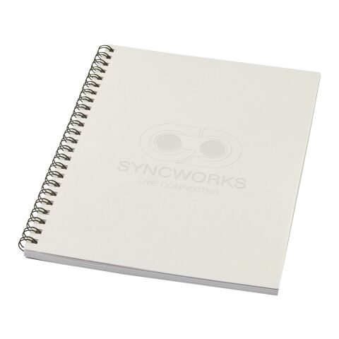 Desk-Mate® A5 colour spiral notebook Ivory white | No Branding | not available | not available