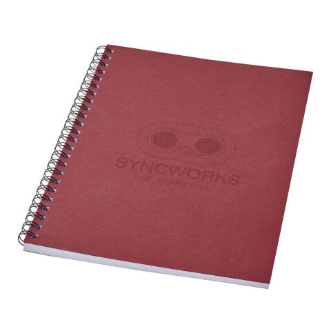 Desk-Mate® A5 colour spiral notebook Red | No Branding | not available | not available